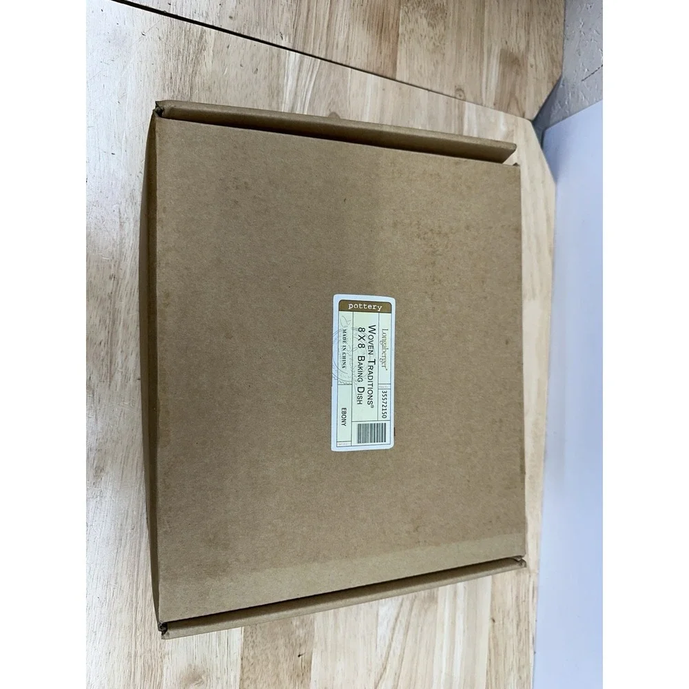 Longaberger Woven Traditions 8 X 8 Baking Dish- Ebony 35572150
